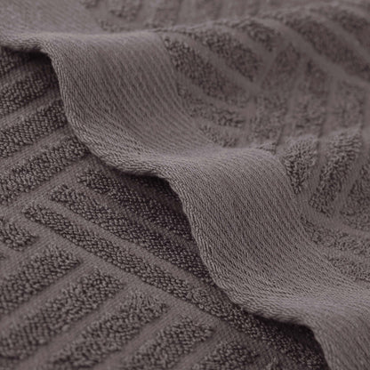 Basketweave Egyptian Cotton Jacquard 3 Piece Assorted Towel Set - Blue Nile Mills