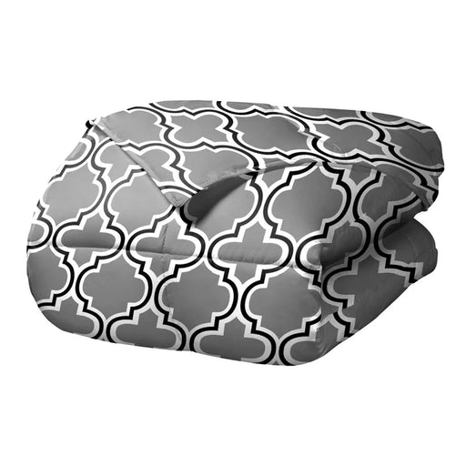 Trellis Down Alternative Modern Comforter Set - Gray