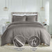 Egyptian Cotton 850 Thread Count Solid Duvet Cover Set - Gray