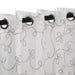 Embroidered Lightweight Sheer Floral Scroll Curtain Panel Set - Gray