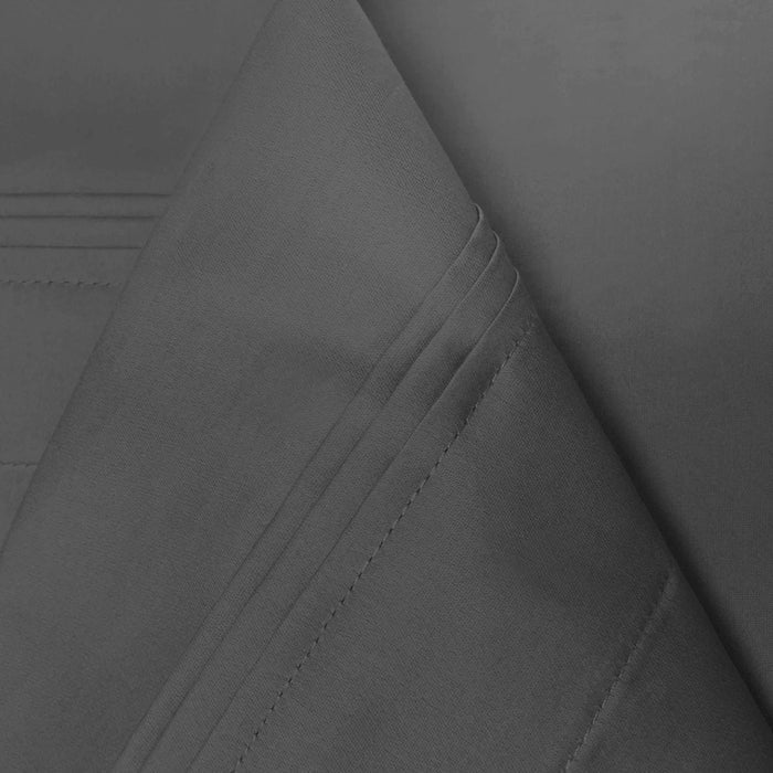 1500 Thread Count Egyptian Cotton Deep Pocket Bed Sheet Set - Gray