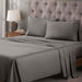 Egyptian Cotton 400 Thread Count Solid Bed Sheet Set - Gray