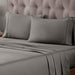 Egyptian Cotton 400 Thread Count Solid Bed Sheet Set - Gray