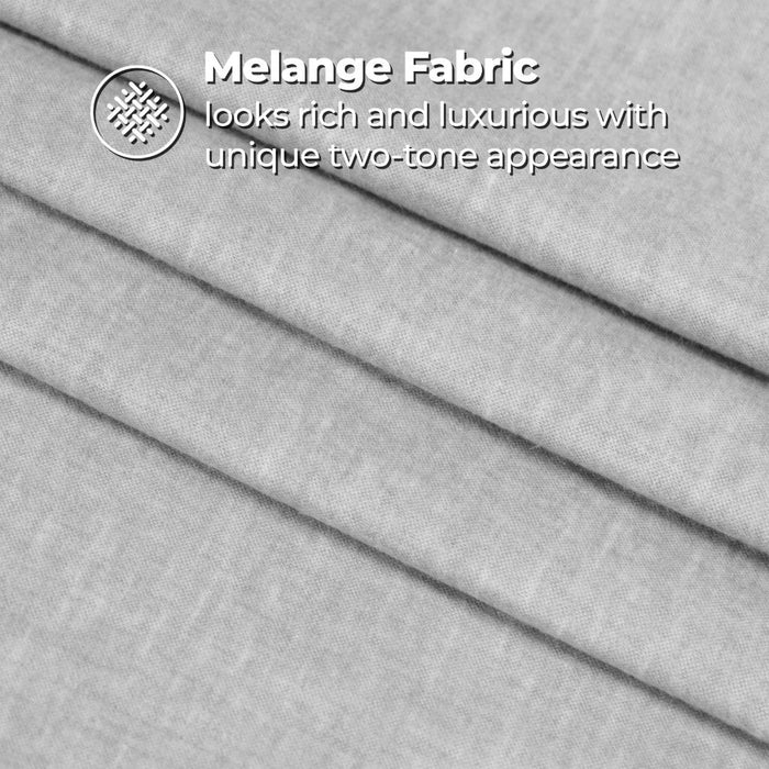 Melange Flannel Cotton Two-Toned Brushed Deep Pocket Sheet Set