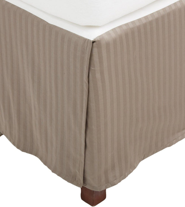 Egyptian Cotton 300 Thread Count Stripe Bed Skirt