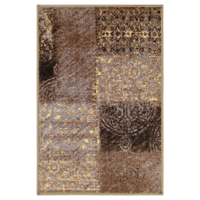 Hadley Damask Geometric Checkered Indoor Area Rug Or Runner Rug