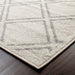 Hanleigh Diamond Geometric Lattice Indoor Area Rug Or Runner Rug - Ivory