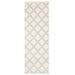 Hanleigh Diamond Geometric Lattice Indoor Area Rug Or Runner Rug - Ivory