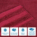 Hays Cotton Soft Medium Weight Bath Sheet Set of 2 - Cranberry