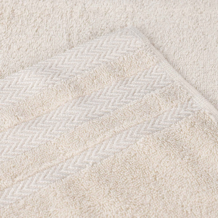 Hays Cotton Medium Weight Face Towel Washcloth Set of 12 - Ivory