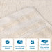 Hays Cotton Soft Medium Weight Bath Towel Set of 3 - Ivory
