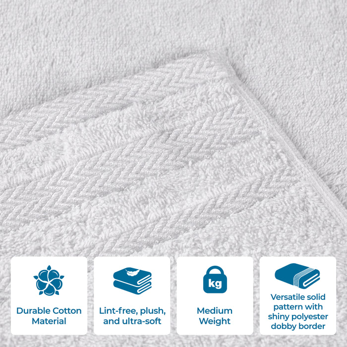 Hays Cotton Medium Weight Face Towel Washcloth Set of 12