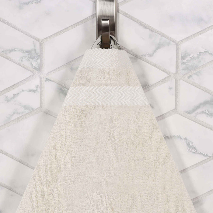 Hays Cotton Medium Weight 12 Piece Bathroom Towel Set - Ivory