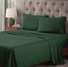 Egyptian Cotton 400 Thread Count Solid Deep Pocket Sheet Set - HunterGreen