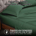 Egyptian Cotton 400 Thread Count Solid Deep Pocket Sheet Set - HunterGreen