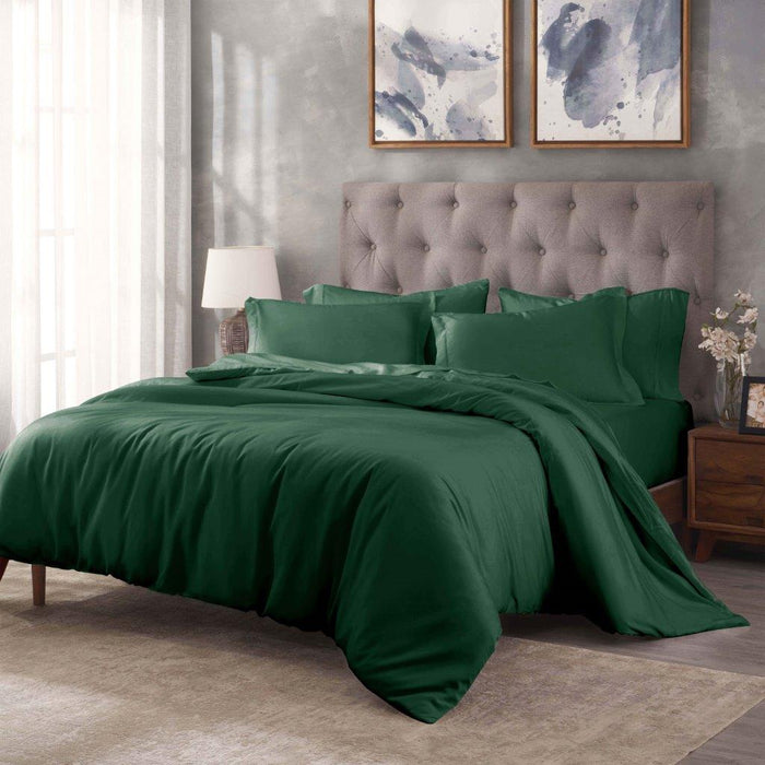 Egyptian Cotton 400 Thread Count Solid Duvet Cover Set