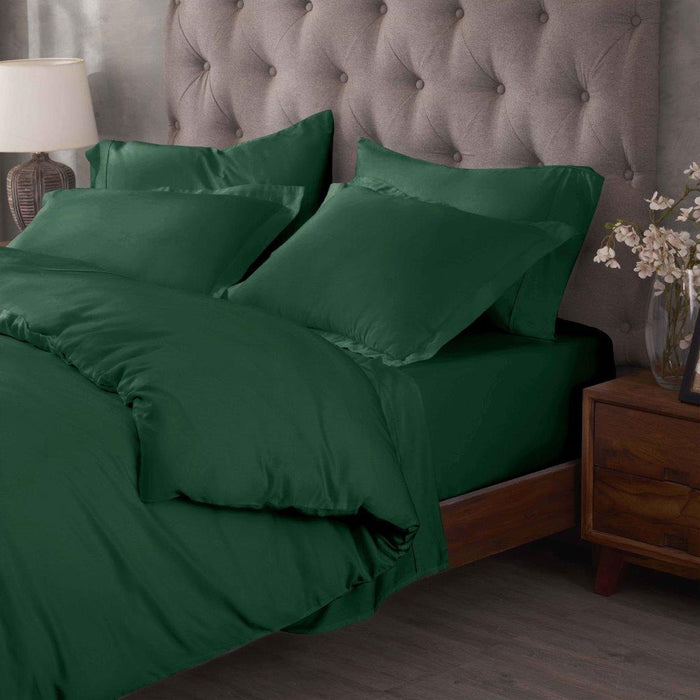 Egyptian Cotton 400 Thread Count Solid Duvet Cover Set