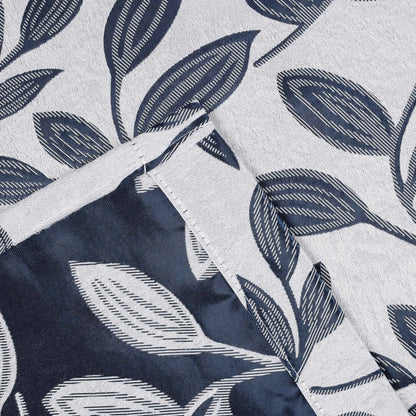 Leaves Machine Room Darkening Blackout Curtains, Set of 2