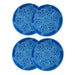 60" Round Cotton 4 Piece Beach Towel Set - Blue