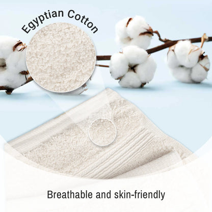 Heritage Egyptian Cotton Solid Bath Towel Set of 4 - Blue Nile Mills