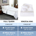 Egyptian Cotton 1200 Thread Count Embroidered Duvet Cover Set - White-Taupe