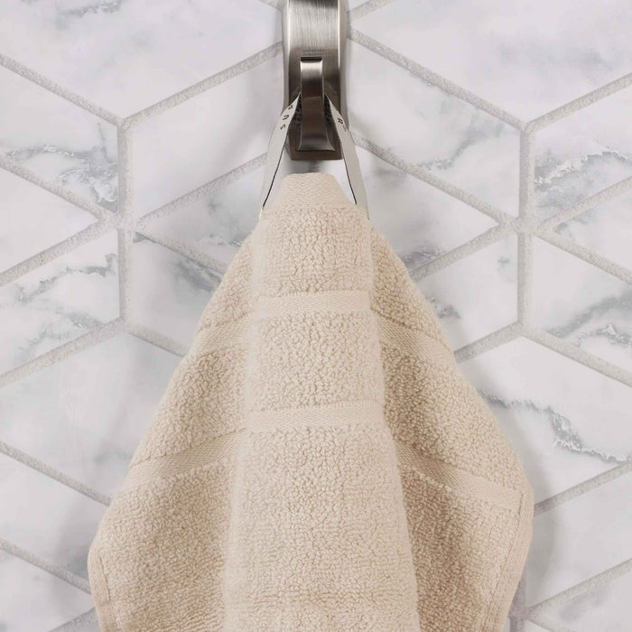 Zero Twist Cotton Waffle Honeycomb Soft Absorbent Hand Towel Set of 6