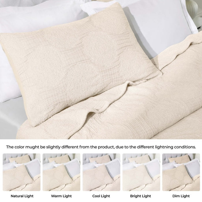 Tanta Cotton Medium Weight Crinkle Woven Coverlet