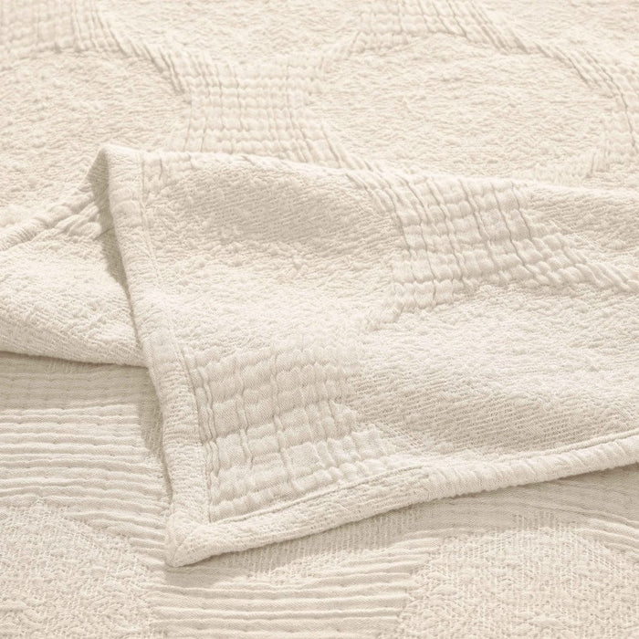 Tanta Cotton Medium Weight Crinkle Woven Coverlet