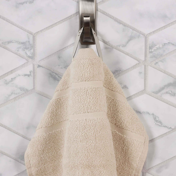 Zero Twist Cotton Waffle Honeycomb Plush Soft Absorbent Bath Sheet Set of 2 - Ivory
