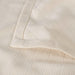 Milan Cotton Textured Striped Lightweight Woven Blanket - Ivory