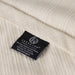Milan Cotton Textured Striped Lightweight Woven Blanket - Ivory