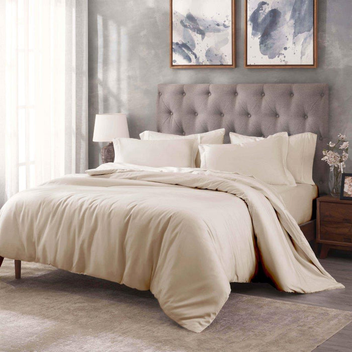 Egyptian Cotton 400 Thread Count Solid Duvet Cover Set