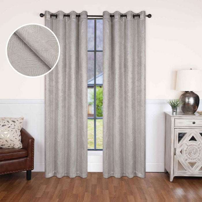 Waverly Modern Washable Room Darkening Blackout Curtain Panel Set