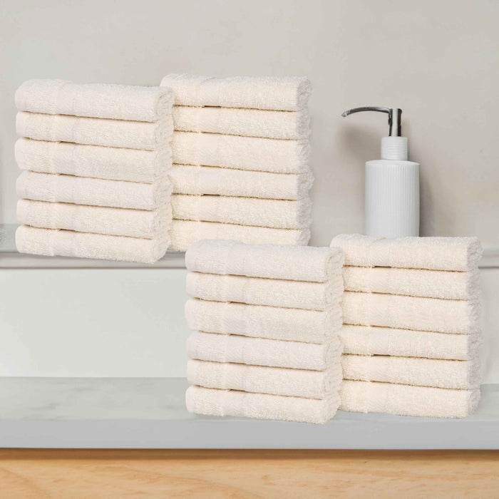 Franklin Cotton Eco Friendly 24 Piece Face Towel Set