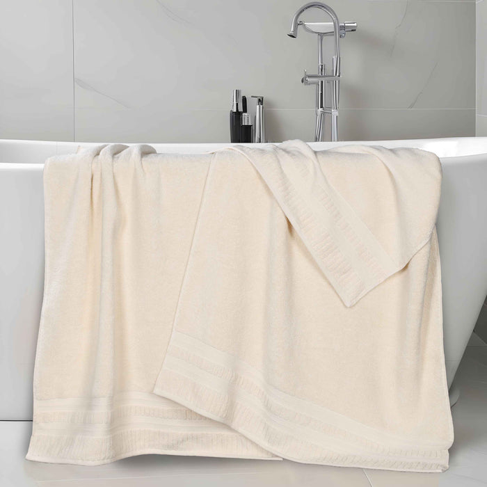 Venice Zero Twist Cotton Medium Weight Absorbent Bath Sheets, Set of 2