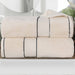 Niles Egypt Produced Giza Cotton Dobby Ultra-Plush Bath Sheet Set of 2 - Ivory