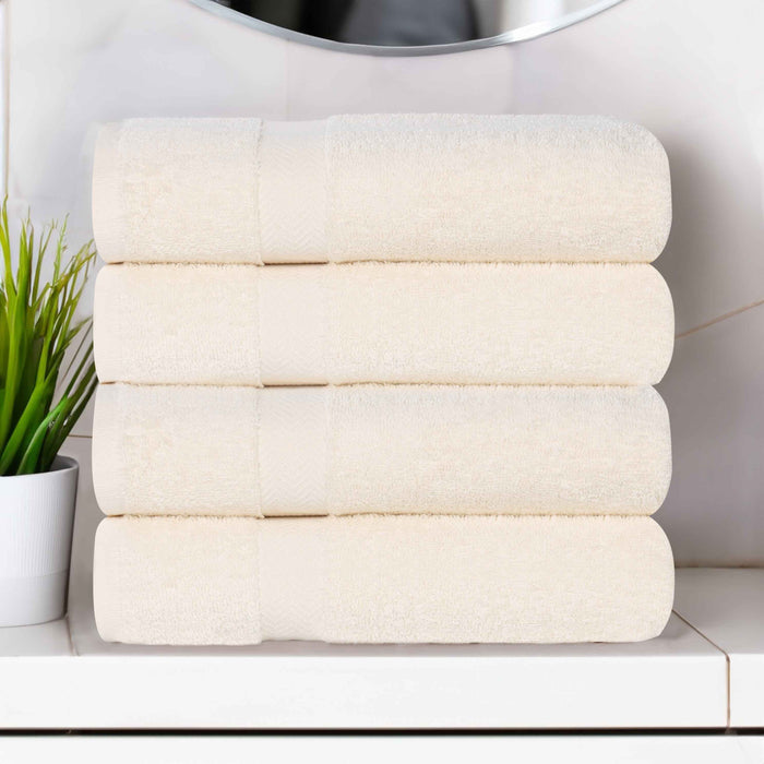 Franklin Cotton Eco Friendly 4 Piece Bath Towel Set