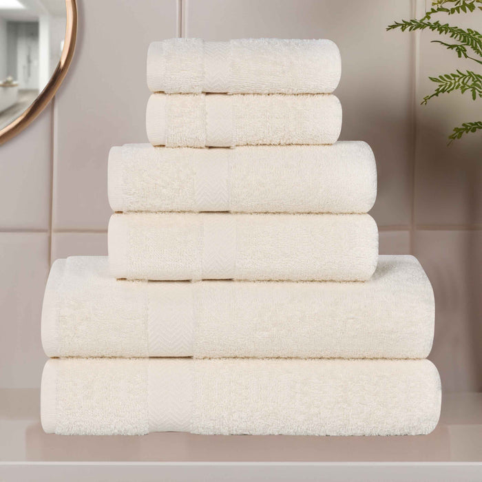 Frankly Eco Friendly Cotton 6 Piece Towel Set