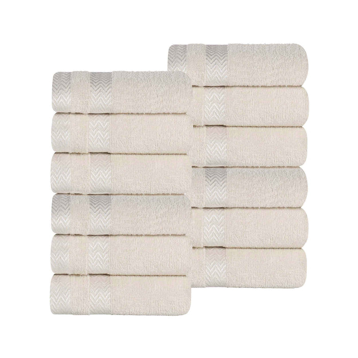 Hays Cotton Medium Weight Face Towel Washcloth Set of 12