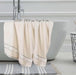 Niles Egypt Produced Giza Cotton Dobby Ultra-Plush Bath Sheet Set of 2 - Ivory