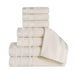 Hays Cotton Medium Weight 8 Piece Bathroom Towel Set - Ivory