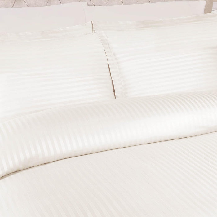 Egyptian Cotton 300 Thread Count Striped Duvet Cover Set