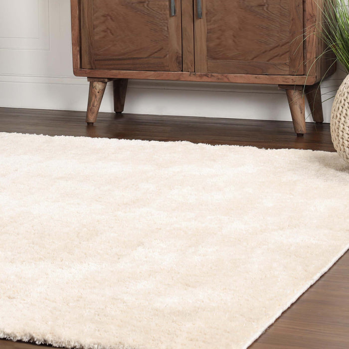 California Shag Non-Slip Solid Plush Indoor Area Rug or Runner Rug