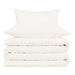 1000 Thread Count Cotton Blend Solid Duvet Cover Set - Ivory