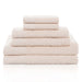 Basketweave Jacquard and Solid 6-Piece Egyptian Cotton Towel Set - Ivory