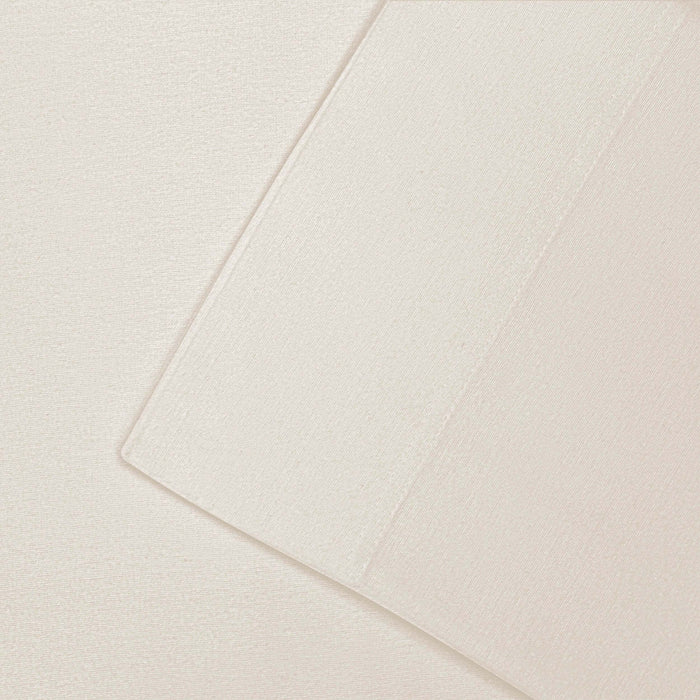 Cotton Flannel Solid 2 Piece Pillowcase Set - Ivory