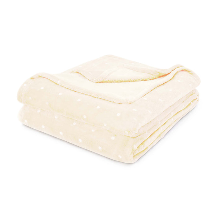 Fleece Plush Medium Weight Fluffy Decorative Blanket Or Throw