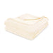 Fleece Plush Medium Weight Fluffy Decorative Blanket Or Throw - Ivory