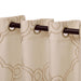 Embroidered Moroccan Sheer Grommet Curtain Set - Ivory