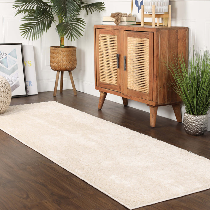 California Shag Non-Slip Solid Plush Indoor Area Rug or Runner Rug